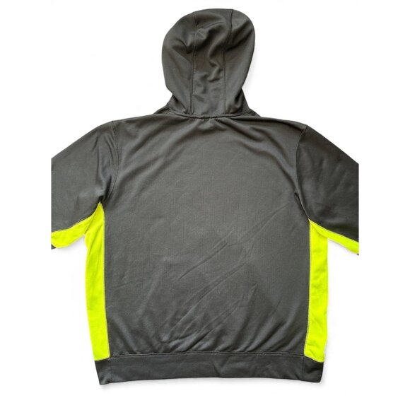 Nike Therma-Fit Hoodie Mens XL Black Volt Pullover Sweatshirt Swoosh 485784-018 - Picture 2 of 8